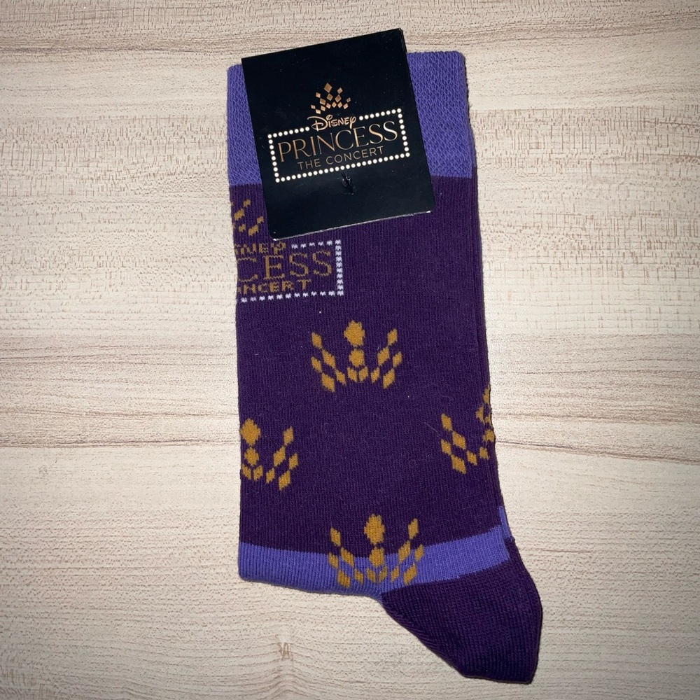 Disney Princess Purple and Gold Casual Socks